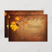 De val laat noodlijdende bruiloft Rsvp antwoord (Voorkant / Achterkant)