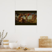 De val uit het aardse paradijs door Michelangelo Poster (Keuken)