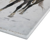 De val van de Cowboy 1895 Frederic Remington Snijplank (Hoek)