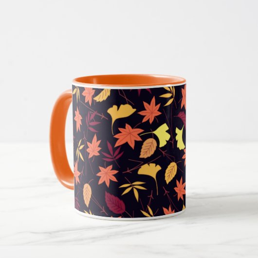 De val van de herfst - mooie Seizoen - Mok (Voorkant links)