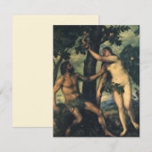 De val van de mens; Adam en Eva door Titian (Voorkant / Achterkant)