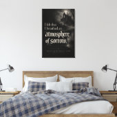 De val van het Huis Usher Canvas Afdruk (Insitu (Slaapkamer))