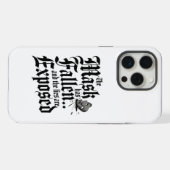 De val van het mensheidsmasker iPhone hoesje (Achterkant horizontaal)
