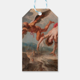 De val van Icarus (door Jacob Peter Gowy) Cadeaulabel