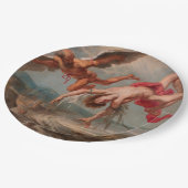 De val van Icarus (door Jacob Peter Gowy) Papieren Bordje (Gekanteld)