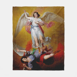 De val van Lucifer door Antonio Maria Esquivel Fleece Deken