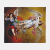 De val van Lucifer door Antonio Maria Esquivel Fleece Deken (Voorkant (Horizontaal))