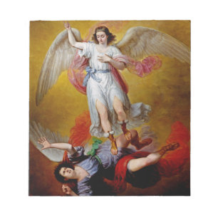 De val van Lucifer door Antonio Maria Esquivel Notitieblok