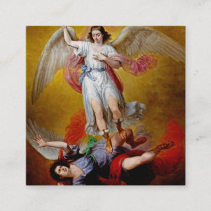 De val van Lucifer door Antonio Maria Esquivel Vierkante Visitekaartje
