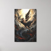 De val van Lucifer uit de hemel Canvas Afdruk (Voorkant)