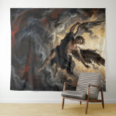 De val van Lucifer uit de hemel Wandkleed (In Situ (horizontaal))