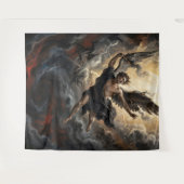De val van Lucifer uit de hemel Wandkleed (Voorkant (horizontaal))
