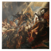 De val van Phaeton Tegeltje (Voorkant)