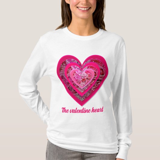 De Valentijn harten T-shirt (Voorkant)