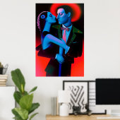 De Valentijn Saint Ken Gage Surrealisme Poster (Thuiskantoor)