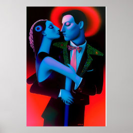 De Valentijn Saint Ken Gage Surrealisme Poster