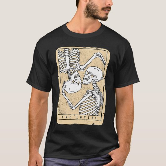 De Valentijn Tarot Kaart  Astrology Gothic T-shirt (Voorkant)