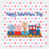 De Valentijn trein Sticker (Voorkant)