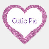 De Valentijn van de Kotie van de van de Aangepast Hart Sticker (Voorkant)