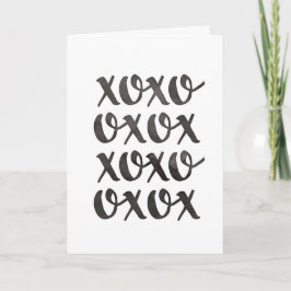 de valentijnenwenskaart van de xoxoliefde feestdagen kaart