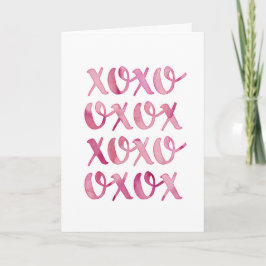 de valentijnenwenskaart van de xoxoliefde feestdagen kaart