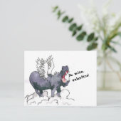 De valentijnkaart van Hippo Briefkaart (Staand voorkant)
