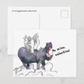 De valentijnkaart van Hippo Briefkaart (Voorkant / Achterkant)