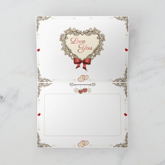 De valentijns - Cupid draagt de kar met bloemen. Feestdagen Kaart (Binnen)