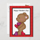 De Valentijnsdag draagt briefkaart (Voorkant / Achterkant)