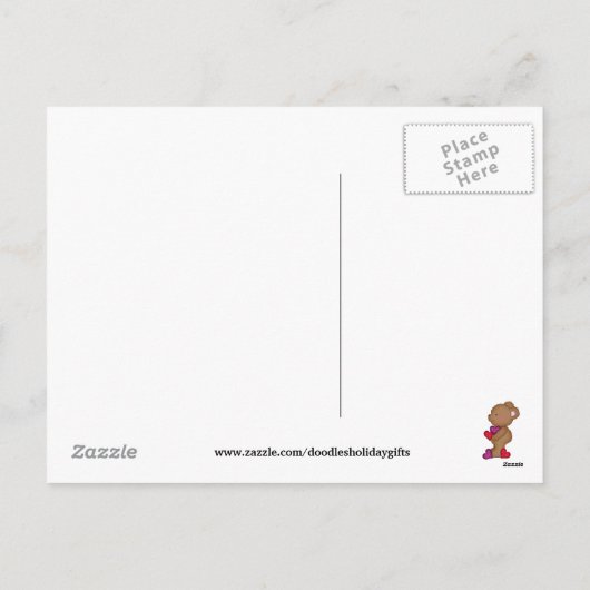 De Valentijnsdag draagt briefkaart (Achterkant)