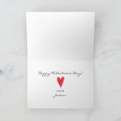 De Valentijnsdag krijgen de Dartel Foto van de Feestdagen Kaart (Binnen)