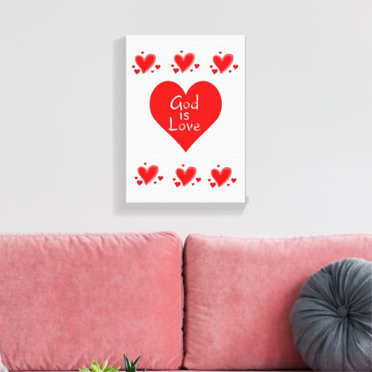De Valentijnsdag van de Druk van het Verrekte Canv Canvas Afdruk (Insitu (Woonkamer))