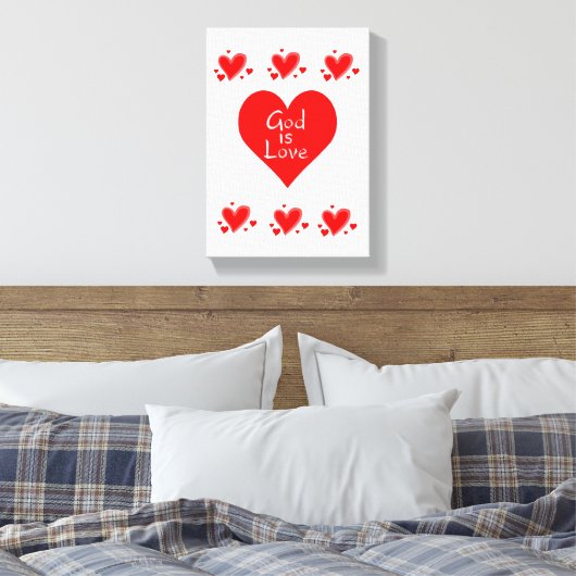 De Valentijnsdag van de Druk van het Verrekte Canv Canvas Afdruk (Insitu (Slaapkamer))