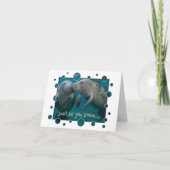 De Valentijnsdag van de Liefde van Manatee Feestdagen Kaart (Voorkant)