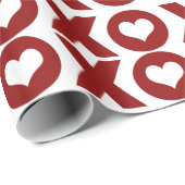 De Valentijnsdag van de Liefde XOXO Cadeaupapier (Rol Hoek)