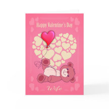 De Valentijnsdag van de vrouw met Teddybeer en