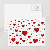 De Valentijnsdag van harten Feestdagenkaart (Voorkant / Achterkant)