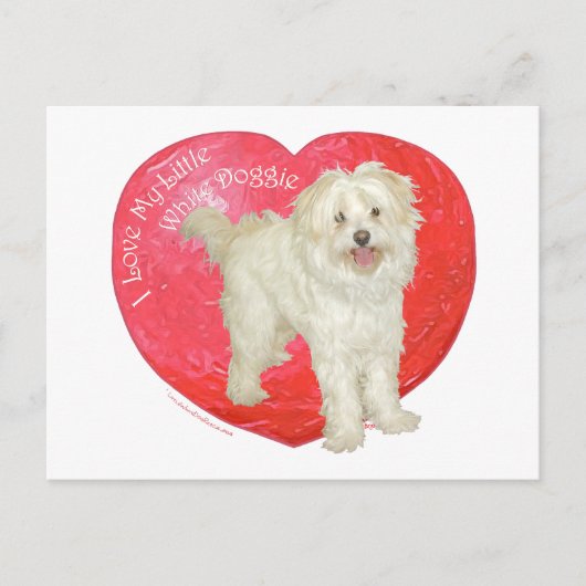 De Valentijnsdag van Havanese/van de Mengeling Feestdagenkaart (Voorkant)
