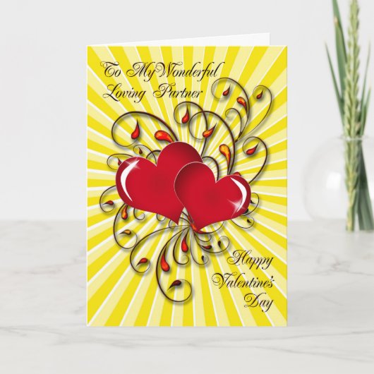 De Valentijnse kaart van de partner van het liefhe (Voorkant)