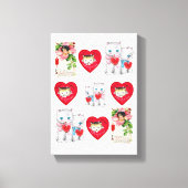 De Valentijnse keuken van de Afdruk van het Verrek Canvas Afdruk (Voorkant)