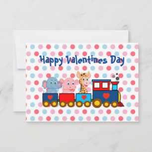 De Valentijnstrein Valentijnskaart voor Kinderen RSVP Kaartje