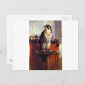 De valk door Edwin Henry Landseer Briefkaart (Voorkant / Achterkant)