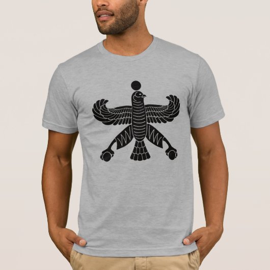 De valkstandaard van cyrus de grote t-shirt (Voorkant)