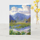 De Vallei die van Manoa de Hawaiiaanse Spatie van Kaart (Gele Bloem)