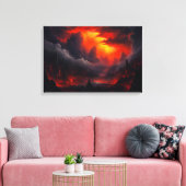 De Vallei van de Dood - Fantasy Art Canvas Afdruk (Insitu (Woonkamer))