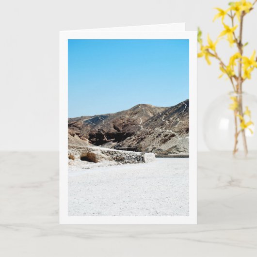 De Vallei van de Koningen, Luxor, Egypte Kaart (Gele Bloem)