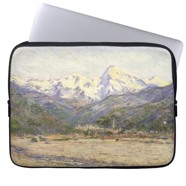 De vallei van de Nervia Claude Monet Laptop Sleeve (Voorkant)