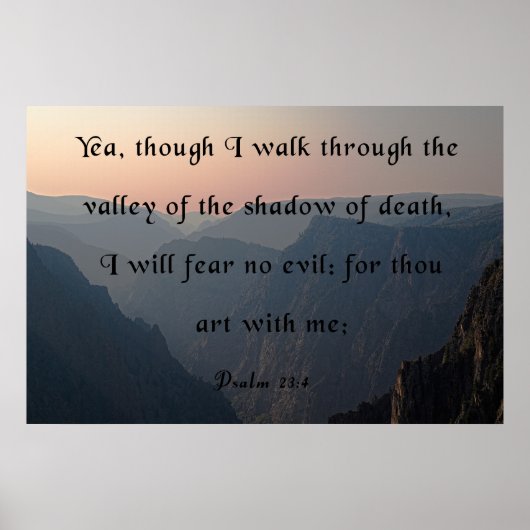 De vallei van de schaduw van de dood poster (Voorkant)