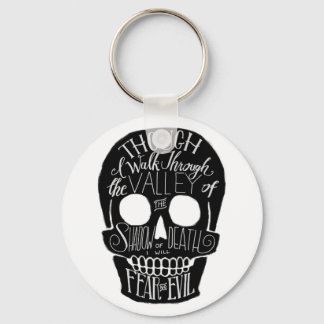 De vallei van de schaduw van de dood sleutelhanger