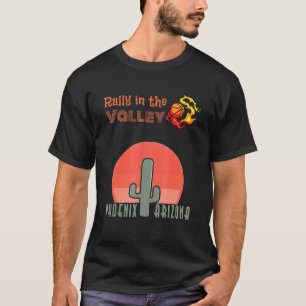 De  vallei van de Valley Oop Phoenix Retro T-shirt